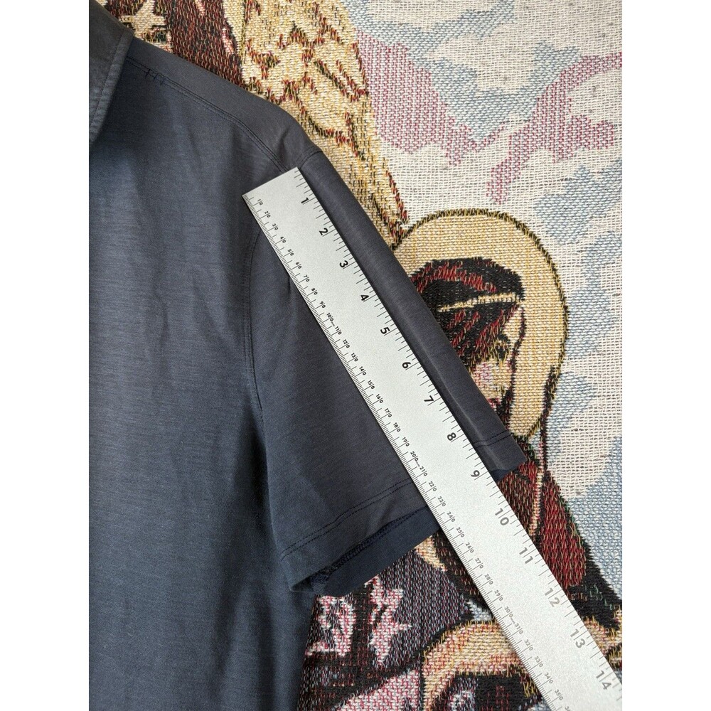 Lululemon Mens Evolution Polo Shirt Gray M Golf Performance Stretch Athletic - Picture 5 of 8